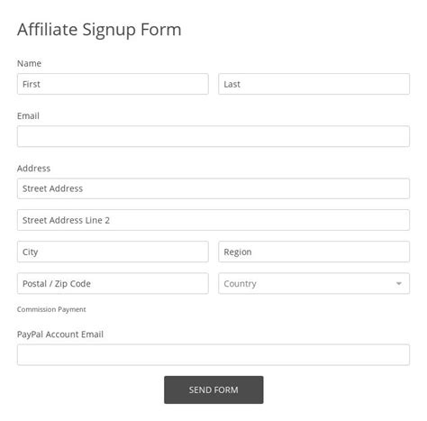 Sign Up Form Template Free They Make It Easy To Communicate With