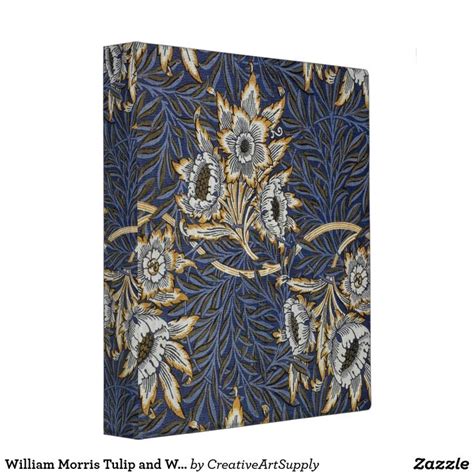 William Morris Tulip And Willow Floral Pattern 3 Ring Binder Zazzle