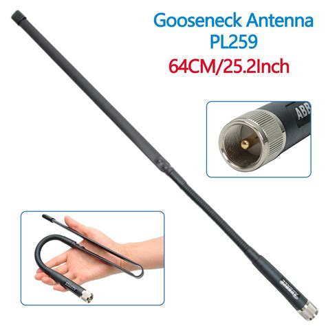 Abbree Pl Dual Band Vhf Uhf Cm Mhz Gooseneck Foldable Cs