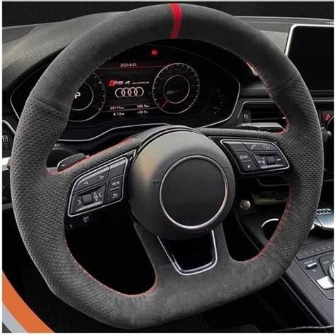 Housse Volant pour Audi A3 8V A4 B9 Couvre Volant Personnalisé en