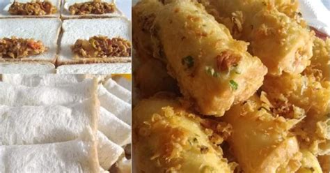 Roti Sardin Gulung Goreng Celup Tepung Sejuk Pun Tetap Crunchy