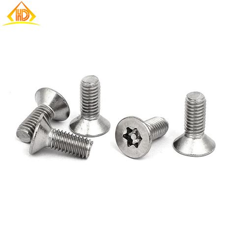 Torx Csk Head Security Machine Screw With Pin Security Screw And