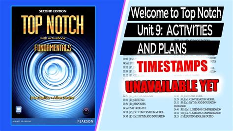 Top Notch Fundamentals Unit 9 Activities And Plans Second Edition