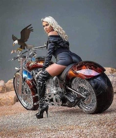 Female Motorcycle Riders Motorbike Girl Bobber Motorcycle Female