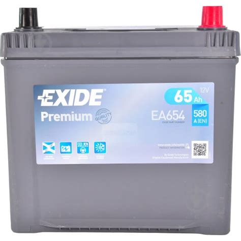 ᐉ Аккумулятор автомобильный Exide Premium 65ah 580a 12v справа Ea654 • Купить в Киеве