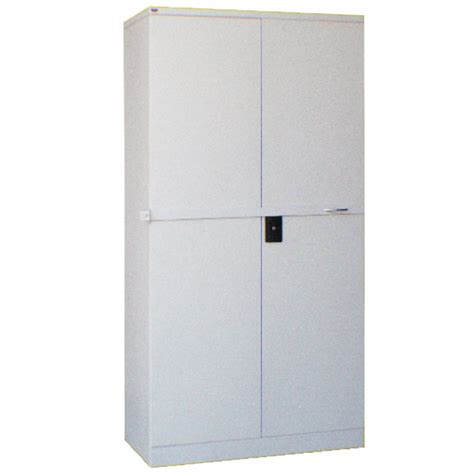 FULL HEIGHT SWING DOOR STEEL CUPBOARD WITH 3 SHELVES Furnic