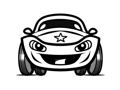 Cool Derby Car Coloring For Children - Coloring Page