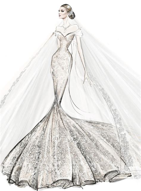 Wedding Dress Sketches Illustrations