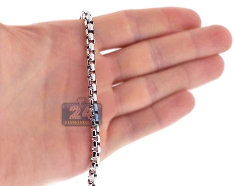 Solid Sterling Silver Mens Round Box Chain 5 Mm 20 22 24 30 Inch