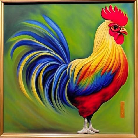 Rooster painting --- openpromt-gang : r/nightcafe