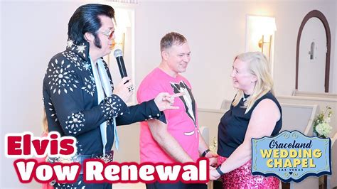 Abbot Katie S Elvis Vow Renewal In Las Vegas Graceland Chapel Youtube