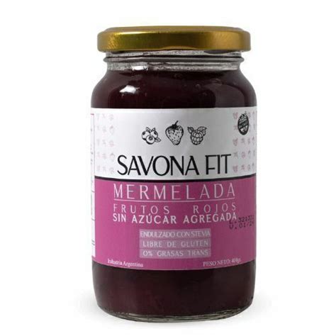 Mermelada De Frutos Rojos Sin Az Car Savona Fit X G