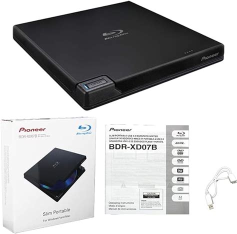 Systor Pioneer BDR XD07B Unidad Externa De Grabadora De BLU Ray