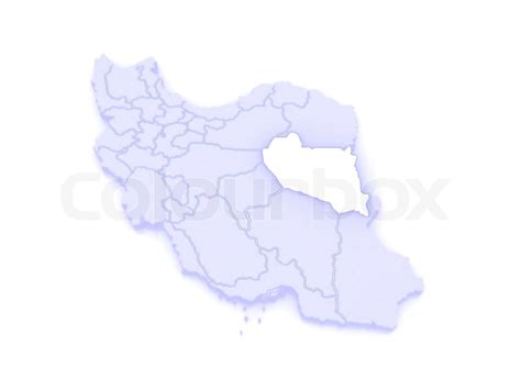 Map of South Khorasan. Iran. | Stock image | Colourbox