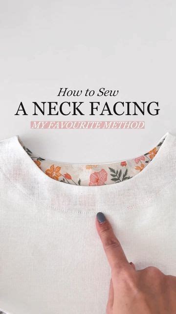 Sara Sj Kim Sewing Therapy On Instagram How To Sew A Neck Facing