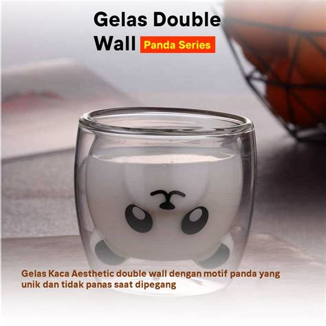 Jual Gelas Double Wall Glass Gelas Kopi Teh Cangkir Kopi Teh Anti Panas