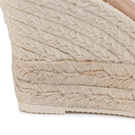 Espadrilles Manebi Heart Shape Wedges M 1 1 WH Champagne Beige Eschuhe De