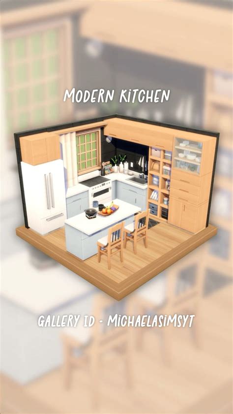 Modern Kitchen 👩🏼‍🍳 | Room Build | The Sims 4 | Speed Build | No CC ...