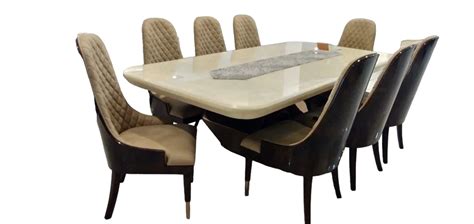 Marble Top 8 Seater Teak Wood Dining Table Set At 300000 Set In