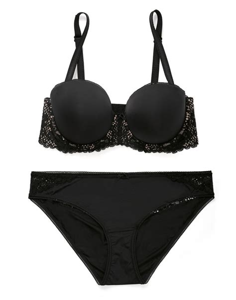 Lugo Black Plus Strapless Contour Balconette 38DD 44D Adore Me