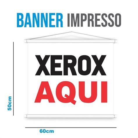 Banner Xerox Aqui 1 Unidade Rico Varejo