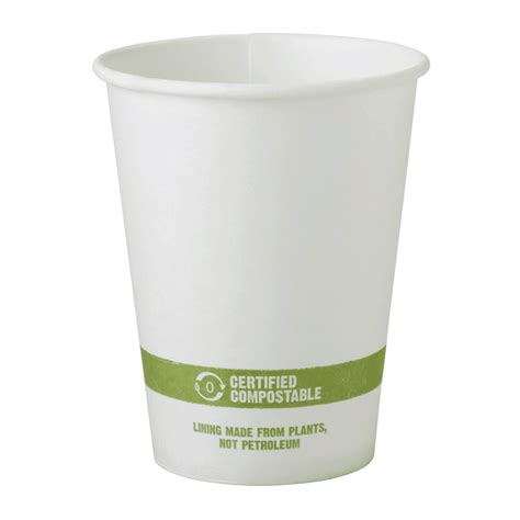 12 Oz Compostable Paper Hot Cup 1000case Sustainable Food Packaging