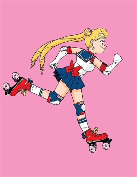 Sailor Moon Roller Skating Roller Skaters Roller Skates Vintage