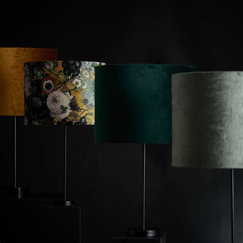 Shade Cylinder Cm Velours Dutch Green Light