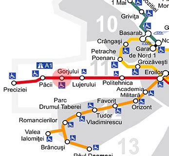 Gorjului Station Map Bucharest Metro