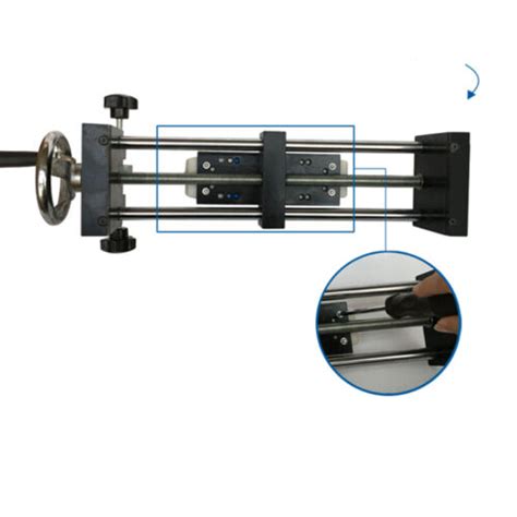 Hand Cranked Horizontal Force Gauge Test Stand Push Pull Force Meter