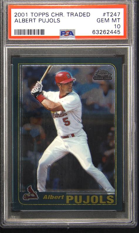 Albert Pujols Topps Chrome Traded T Base Psa Price Guide