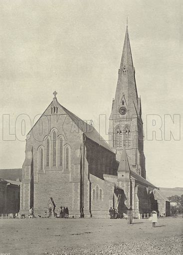 St George's Cathedral Exterior, Grahamstown stock image | Look and Learn