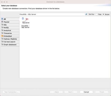 Database Driver Microsoft Sql Server On Google Cloud Dbeaver Dbeaver