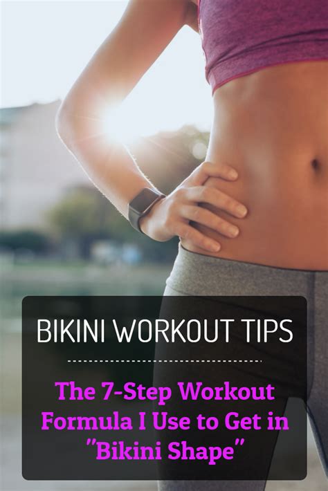 7 Step Bikini Workout Plan For Beach Confidence Bikini Workout Bikini Workout Plan Step