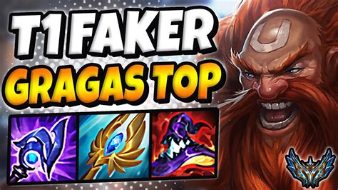 T Faker Gragas Vs Darius Top Patch Korea Challenger Youtube