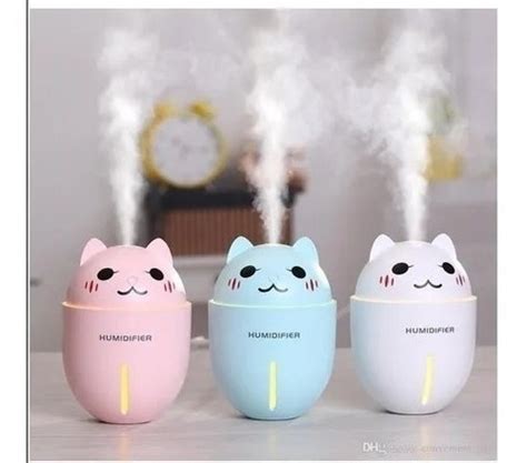 Humidificador Difusor De Aromas De Gato Ventilador Y Lampara Cuotas