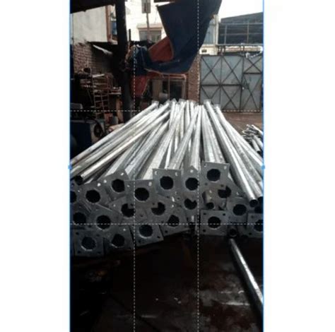 7 Mtr Mild Steel GI Octagonal Pole For Street At Rs 7400 Piece In