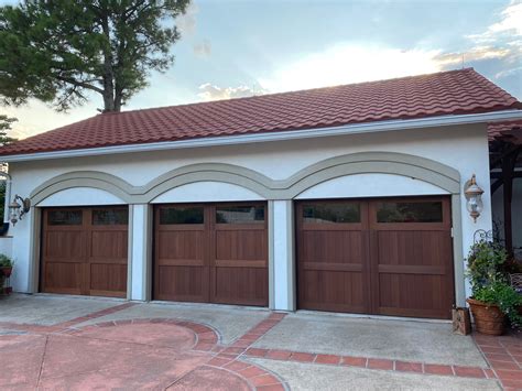 Noel Spanish Style Custom Wood Garage Door — Lux Garage Doors