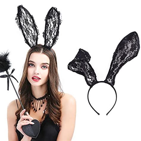 The Cutest Black Lace Bunny Ears To Complete Your Halloween Costume