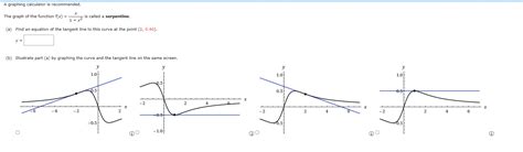 Solved A Graphing Calculator Is Recommended The Graph Of Chegg