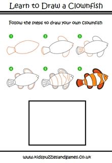 How To Draw A Clown Fish Step By Step