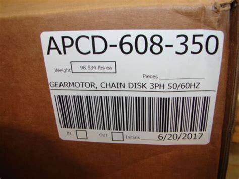 NEW AP Chain Disk System Gearmotor APCD 608 350 Automated AG Hog