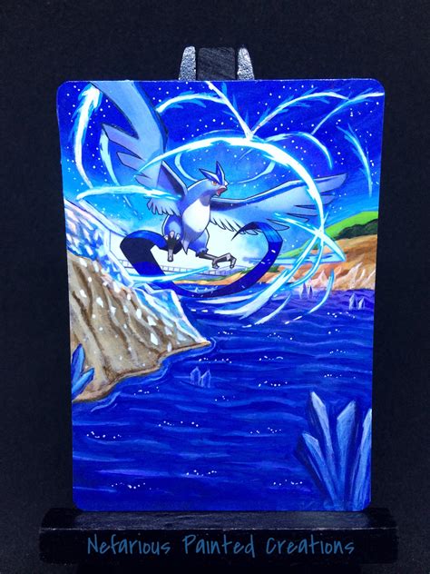 Articuno Painted Card : r/pokemon