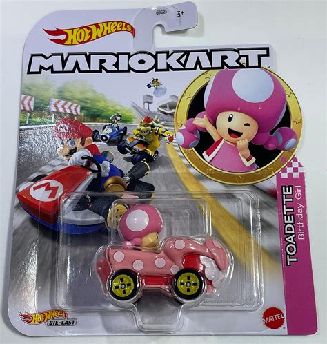 Hot Wheels Mario Kart Toadette Birthday Girl 2023 Mint Nrmint Ships Bubble