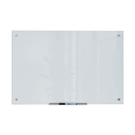 Buy U Brands Glass Dry Erase Board 35 X 23 Inches White Frosted Non Magnetic Surface