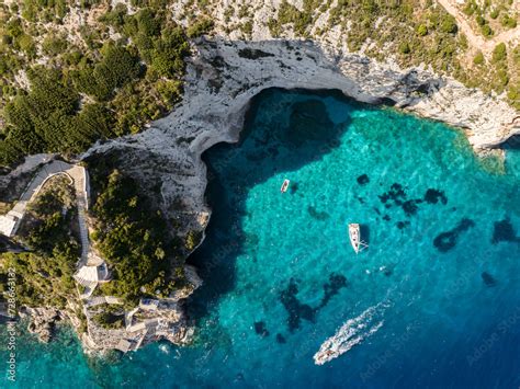 Blue Caves In Zakynthos Greece Potamitis Dive Spot Zakynthos Greece