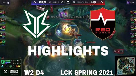 Highlight Bro Vs Ns All Game Lck M A Xu N Lck Spring