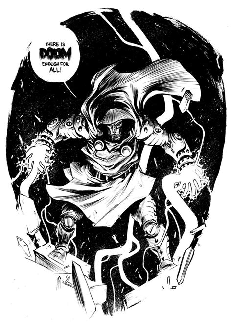 Jeff Stokely Superhero Art Comic Books Art Doom