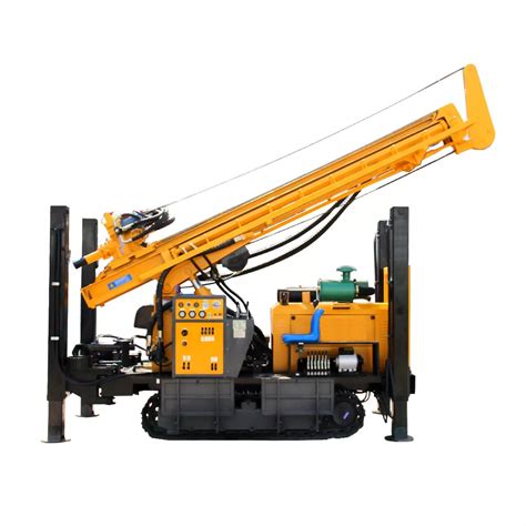 M Crawler Mounted Pneumatic Rotary Drill Machine Dth Water Well