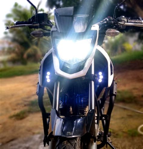 Farol De Milha Led W Drl Moto Yamaha Crosser Xtz Par R